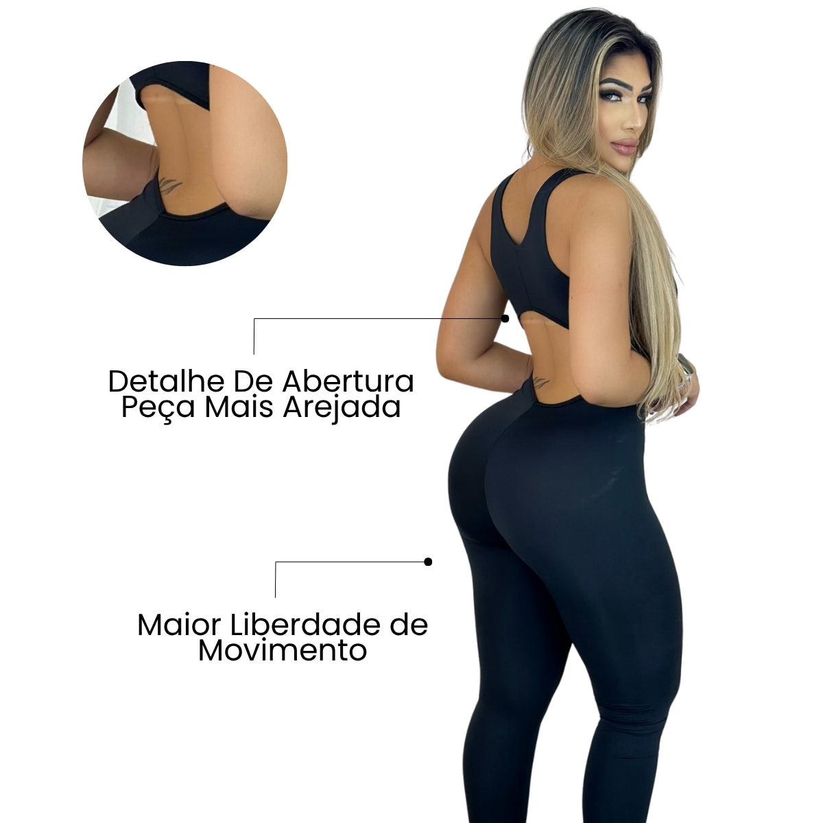 O Macaquinho Feminino Fitness com Decote Transpassado e Detalhe nas Costas é a escolha ideal para quem busca uma peça moderna, confortável e versátil, que acompanha diferentes momentos da rotina com elegância e segurança.