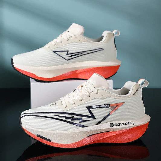 Tênis de Corrida com Placa de Carbono - Especialidade para Maratona - Masculino e Feminino - Esportivo Respirável Leve Confortável Antiderrapante